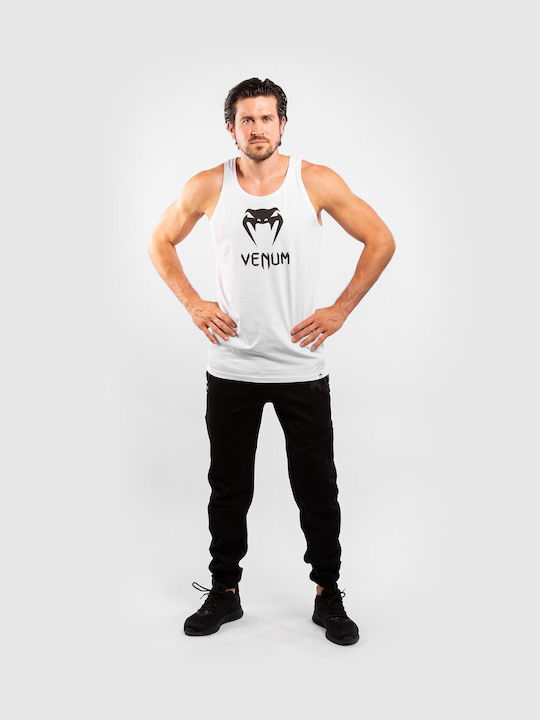 Venum Classic Bărbați Fără mâneci Tricou VENUM-04270-033 pentru MMA Albă