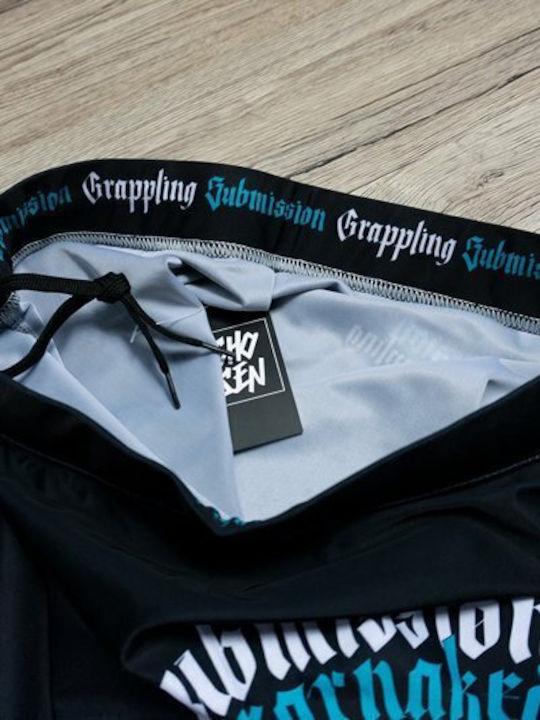 Manto Lang Männer Kampfsport Leggings Schwarz