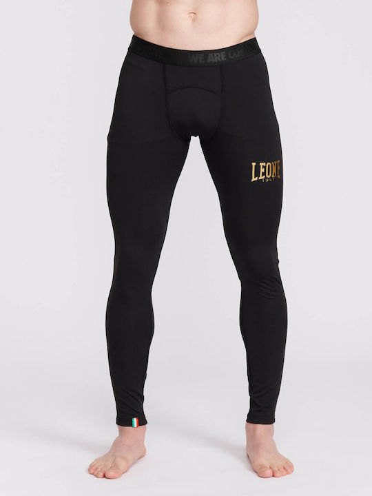 Leone 1947 Long Men Martial Arts Leggings Black