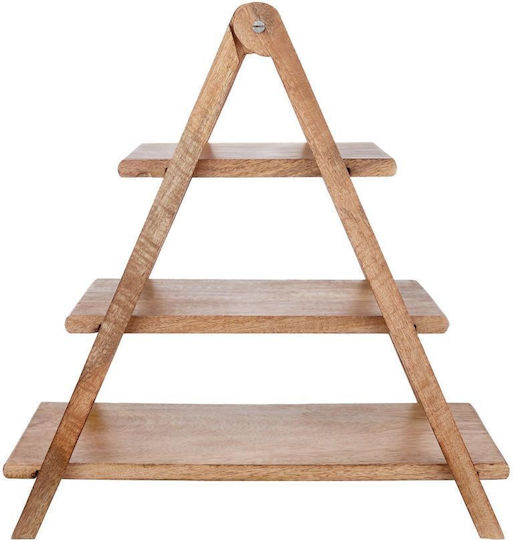 Butlers Wooden Dessert Tower Stand Brown