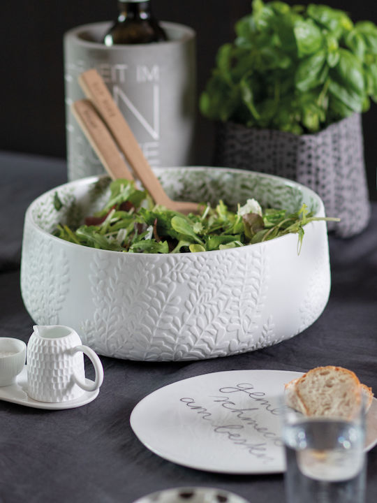 Raeder Porcelain Salad Bowl White 28x28x10.5cm
