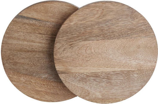 Butlers Ξύλινη Εταζέρα Καφέ Ø35xY35cm Π35xΜ35xΥ35cm