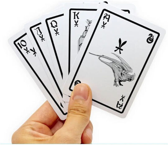 Aquarius Playing Συλλεκτική Τράπουλα Harry Potter για Poker Λευκή