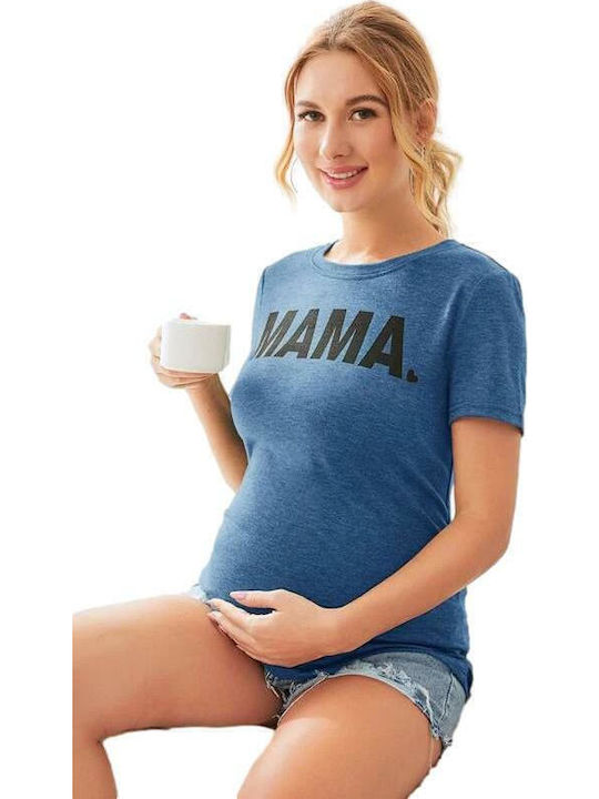 Queen Mother Maternity T-Shirt Blue