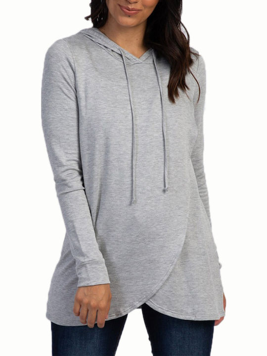 Queen Mother Maternity Top Gray