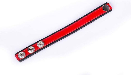 Kiotos Rainbow Cock Ring Schwanz Leder Rot