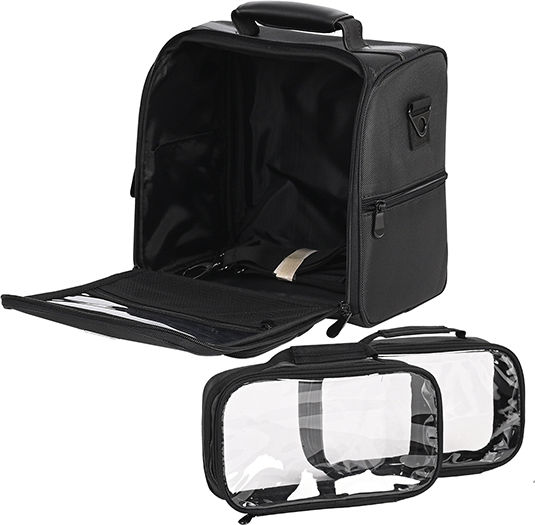 Koncai Fabric Cosmetic Case Black H31xW28xD20cm