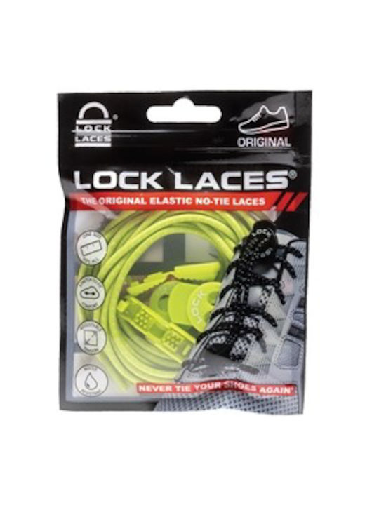 Lock Laces Original Shoelaces Elastic Green 2pcs 122cm