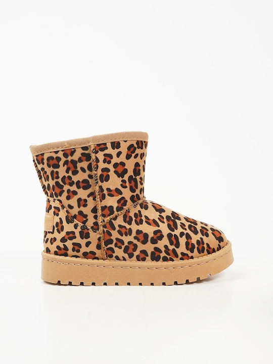 Kids Suede Boots Tabac Brown