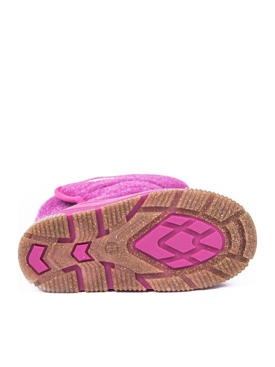 Ghete de Zăpadă Copii cu Velcro Fuchsia
