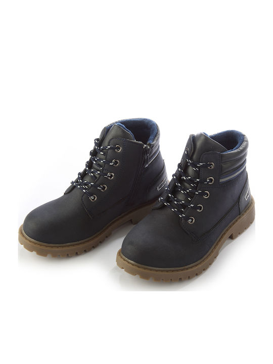 Kids Boots with Laces Blue