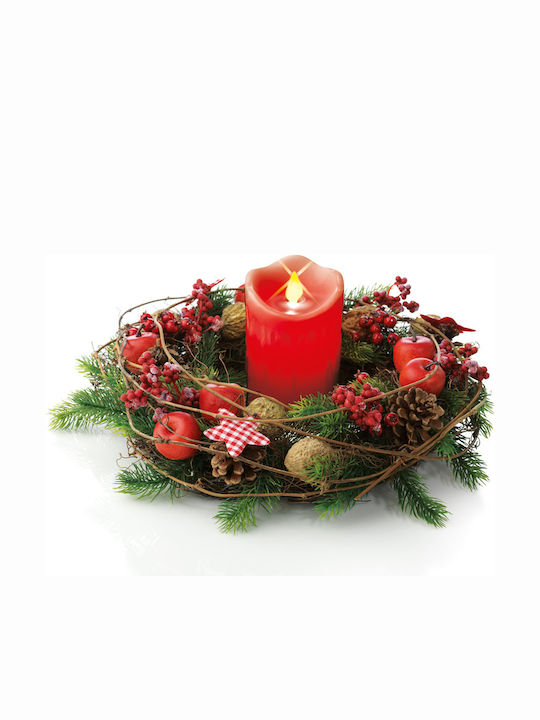 Christmas Plastic Red Battery Candle