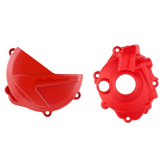 Polisport Motorcycle Engine Cover Protector Red