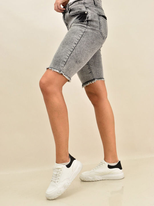 Damen Bermuda Jean Gray