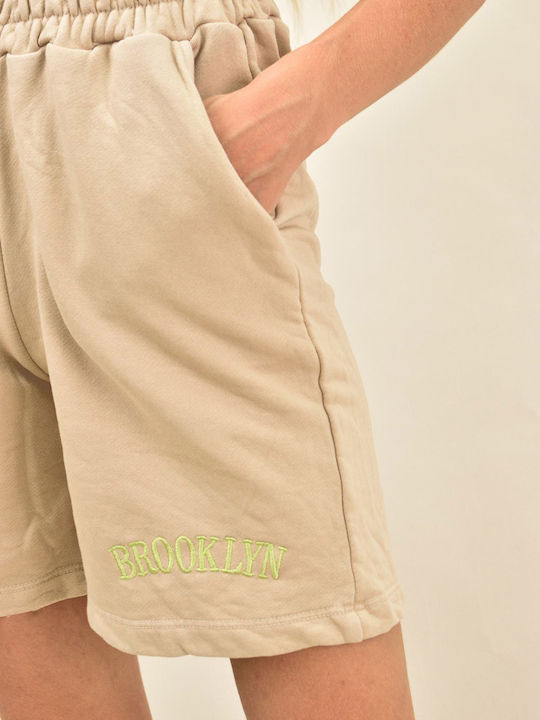 Damen Sportliche Bermuda Beige