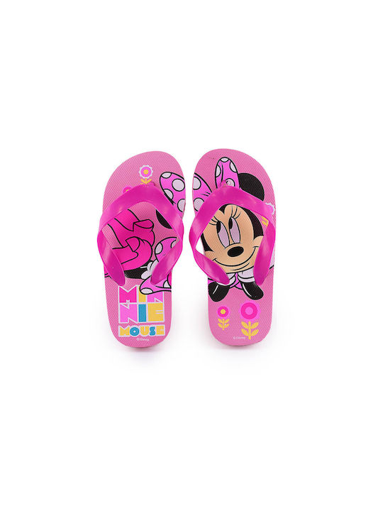 Love4shoes Kids' Flip Flops Minnie Fuchsia