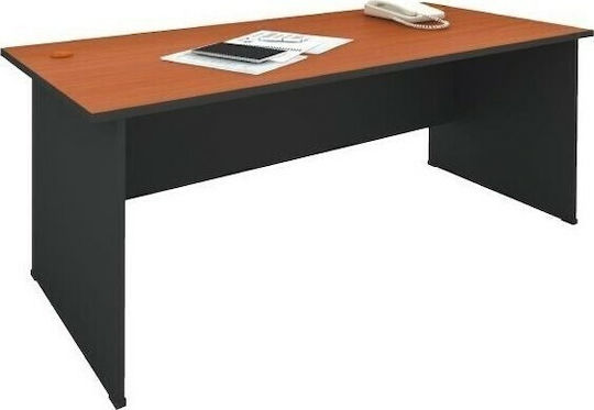 Professionelles Büro Holz Grey / Cherry 180x70x74cm