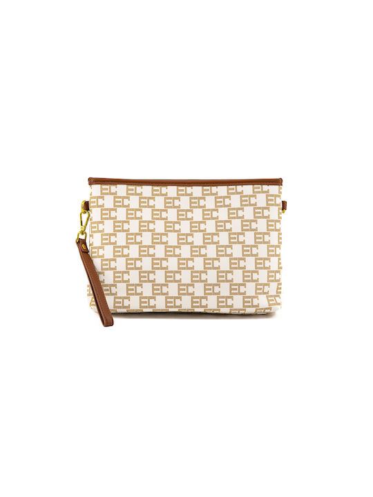 Enrico Coveri Damen Umschlagtasche Beige