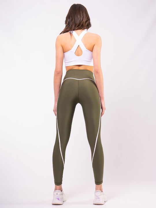 The Lady Women's Training Legging High Waisted & Push Up Khaki