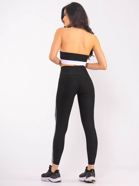 Training Women's Long Firming High Waist Push Up Leggings Black