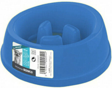 M-Pets Μπολ Φαγητού Αργού Ταΐσματος για Σκύλο 900ml σε Λευκό Χρώμα