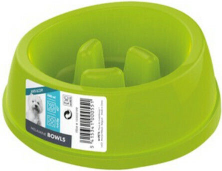 M-Pets Μπολ Φαγητού Αργού Ταΐσματος για Σκύλο 900ml σε Λευκό Χρώμα