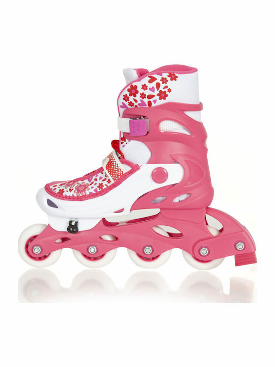 AMILA Inline Αυξομειούμενα Rollers Ροζ Παιδικά