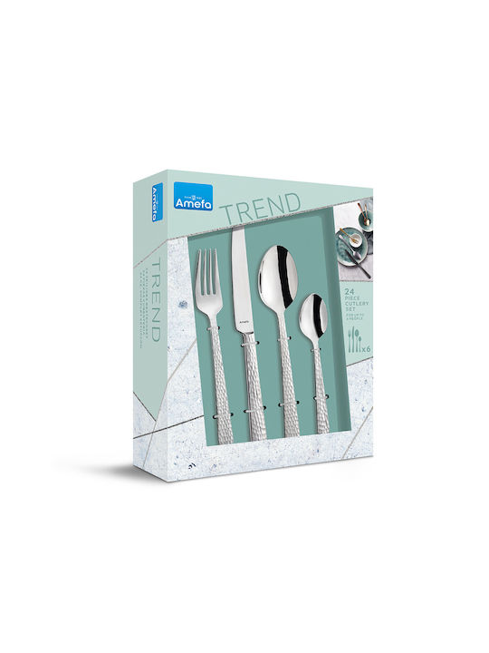 Amefa Felicity Set de Tacâmuri Inoxidabil Argint 24buc