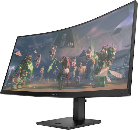 HP OMEN 34c Ултраширок VA HDR Curved Монитор 34" QHD 3440x1440 165Hz с Време за Реакция 1мс GTG