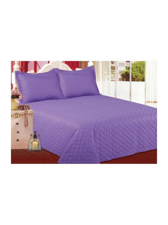 Silk Fashion BG02 Elektrische Gitarren Tagesdecke Übergröße Baumwolle Purple 220x240cm 3Stück