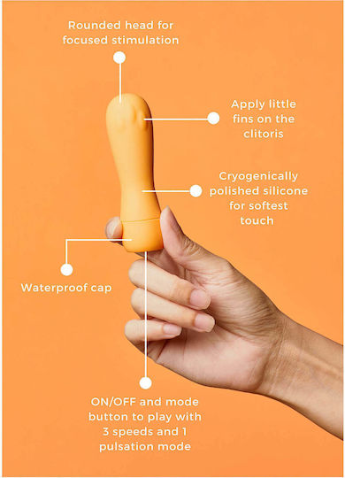 Smile Makers Vibrator Bullet 9.8cm Portocaliu