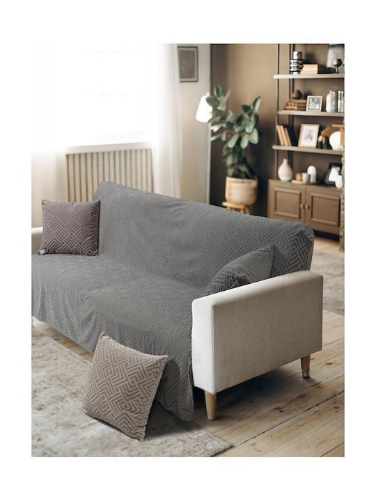 Madi Μαξιλάρι Καναπέ Lavir Grey 50x50εκ.