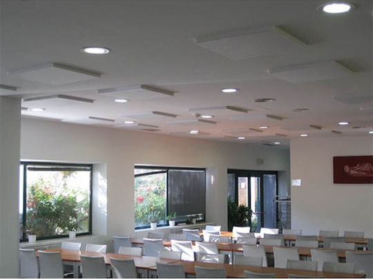 Audiodesigner Ecoplan Circle 100cm Panou Material De Tratament Audio Gri 4 Bucăți