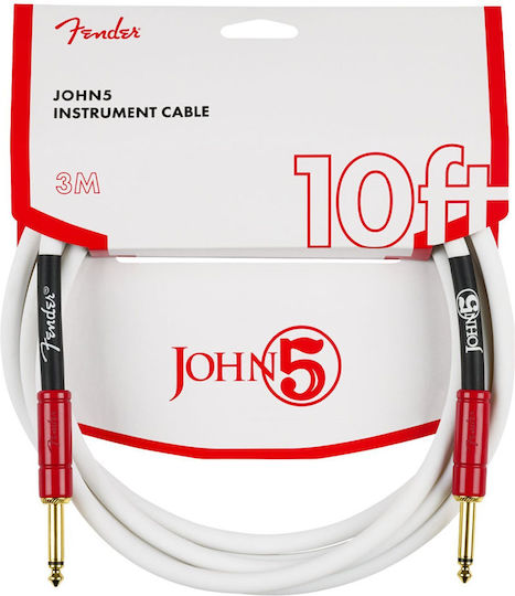 Fender Cable 6.3mm male - 6.3mm male 3.048m White (0990810209)