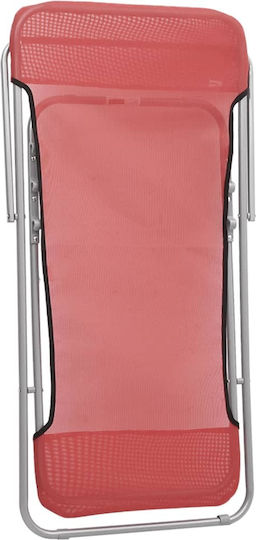 vidaXL Lounger-Armchair Beach with Recline 3 Slots Red Waterproof 83x57.5x81cm Set of 2pcs