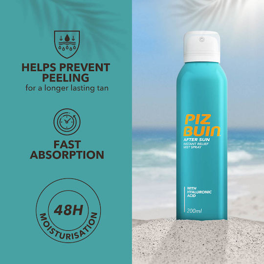 Piz Buin Instant Relief After Sun Spray with Hyaluronic Acid 200ml