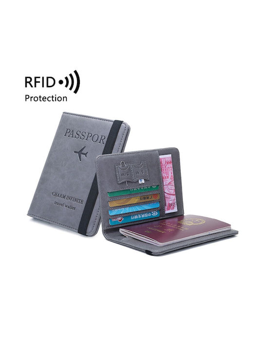 RFID Signal Block Passport & Credit Card Case Card and Passport Case - Blue OEM