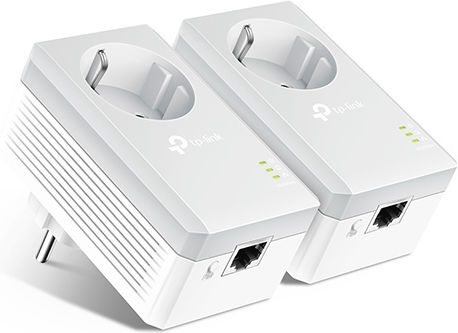 TP-LINK TL-PA4010PKIT v2.3 Powerline Double Wired with Passthrough Socket and Ethernet Port