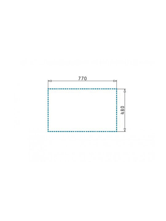 Pyramis Alazia 1B 1D 070037011 Drop-In Sink Synthetic Granite W79xD50cm Iron Grey