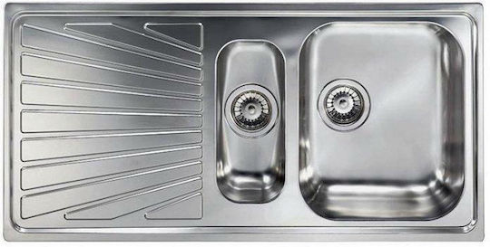 Sanitec Cometa Ένθετος Inox Σατινέ Μ100xΠ50cm