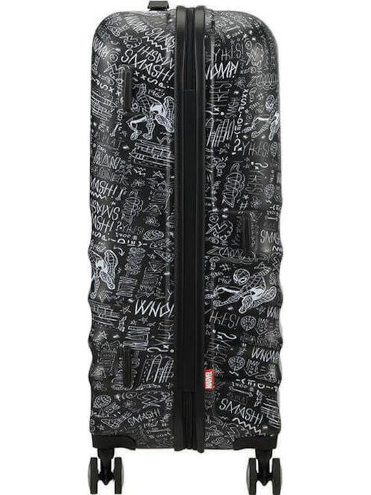American Tourister Disney Wavebreaker Medium Hard Suitcase Spider-Man Sketch with 4 Wheels Height 67cm