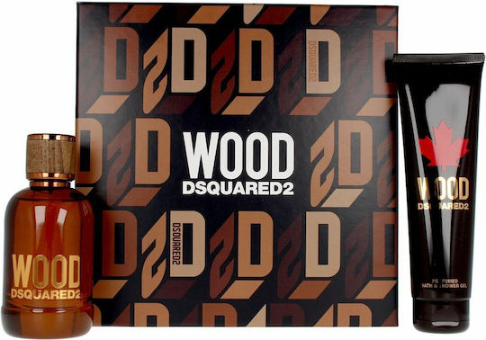 Dsquared2 Wood Set pentru bărbați 2buc