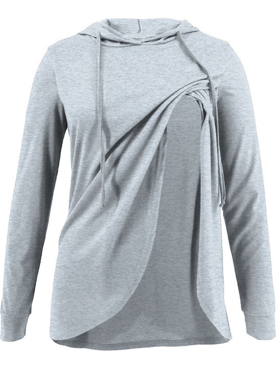 Queen Mother Maternity Top Gray