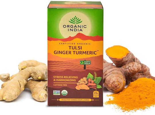 Organic India Чай Turmeric Ginger 25 Чанти 1бр