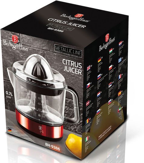 Berlinger Haus Ηλεκτρικός Στίφτης 40W με Χωρητικότητα 700ml Κόκκινος