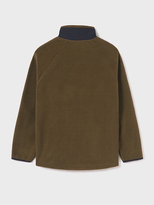 Kinderstrickjacke Fleece Khaki Romero