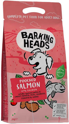 Barking Heads Pooched Salmon 2kg Dry Food Grain Free for Adult Dogs with Salmon