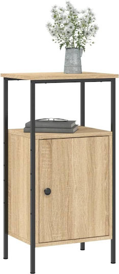 Nachttisch Metall Sonoma Oak 41x31x80cm