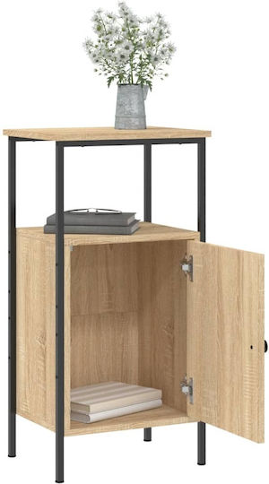 Nachttisch Metall Sonoma Oak 41x31x80cm