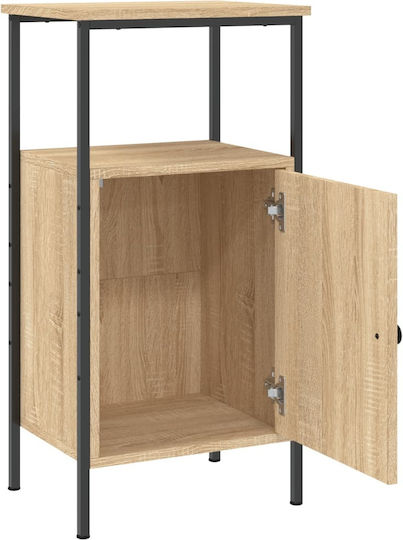 Nachttisch Metall Sonoma Oak 41x31x80cm